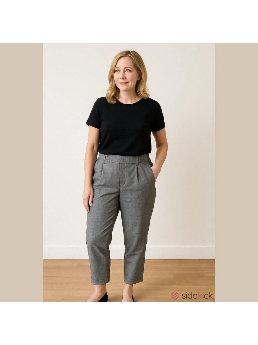 Twik Simons houndstooth pull on pants size medium